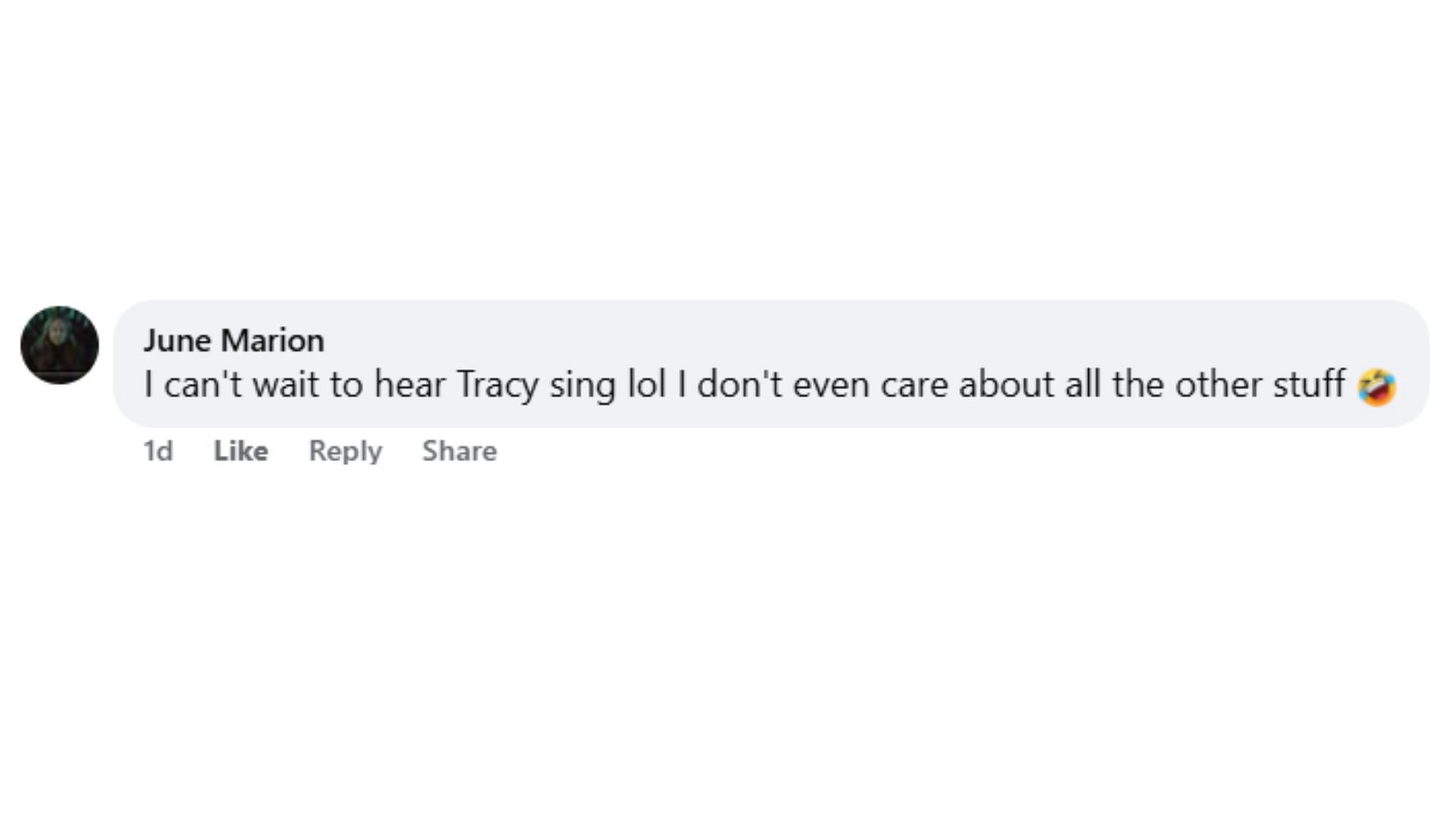Comment by the fan on the post (Image via Facebook/@Gethro Dorcent)